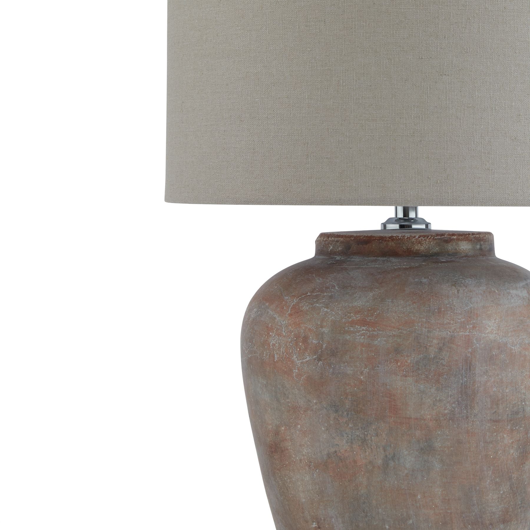 Siena Brown Table Lamp With Linen Shade_1072