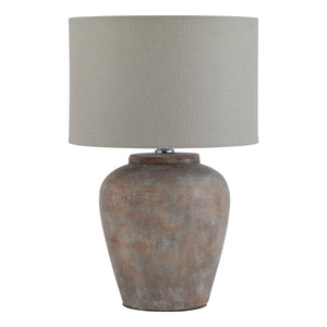 Siena Brown Table Lamp With Linen Shade_1071