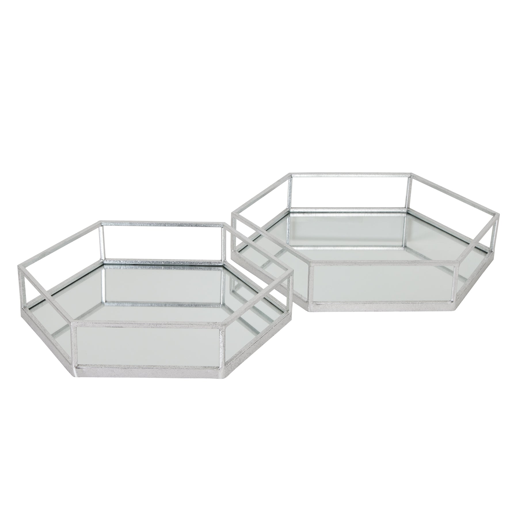Hexagon Set Of Two Trays_3108