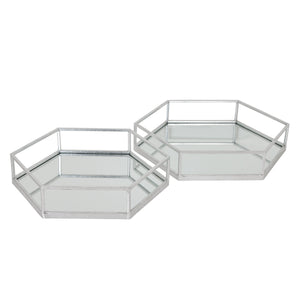 Hexagon Set Of Two Trays_3108