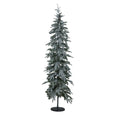 Slim Snowy Woodland Pre-Lit 200 Led Christmas Tree_1079