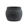 Amalfi Grey Rimmed Plant Pot_1240