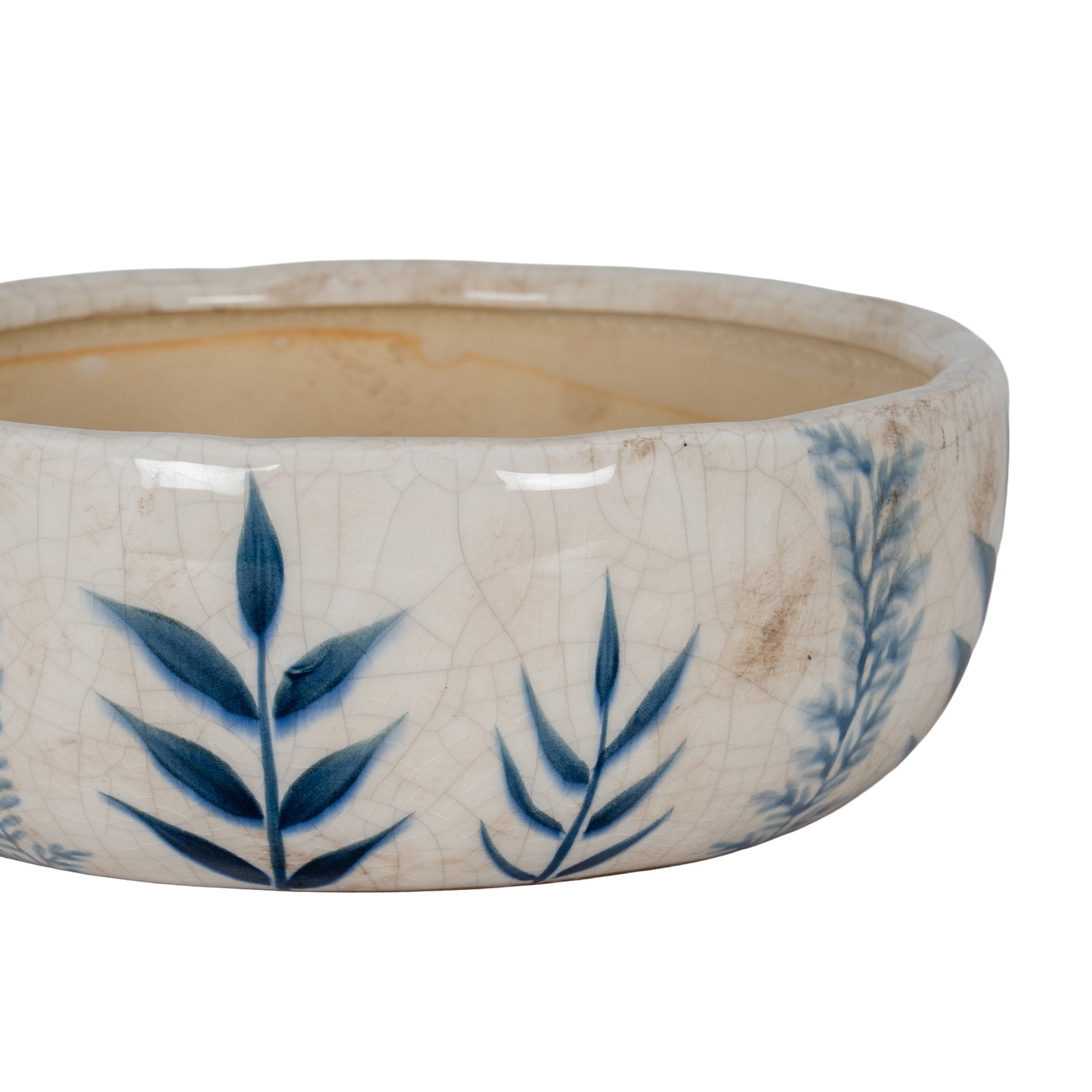 Small Blue Flora Bowl Pot [cid:24725-a]