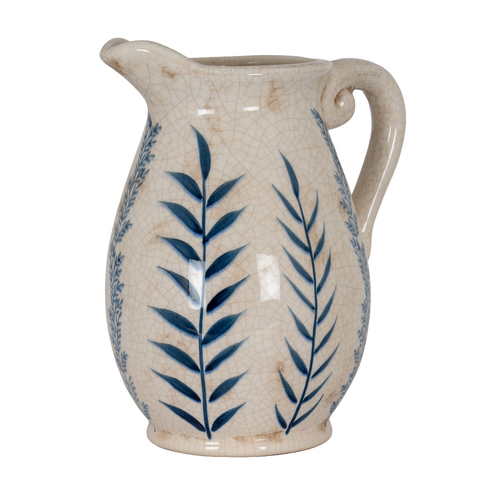 Large Blue Flora Olpe Jug Vase [cid:24719]