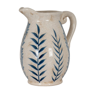 Large Blue Flora Olpe Jug Vase [cid:24719]