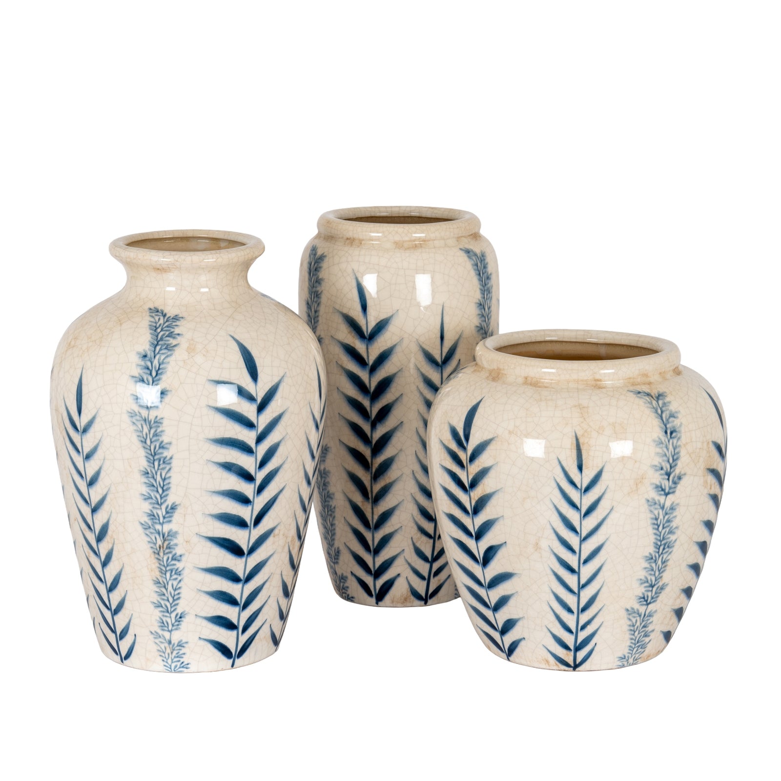 Small Blue Flora Olpe Vase [cid:24714-c]