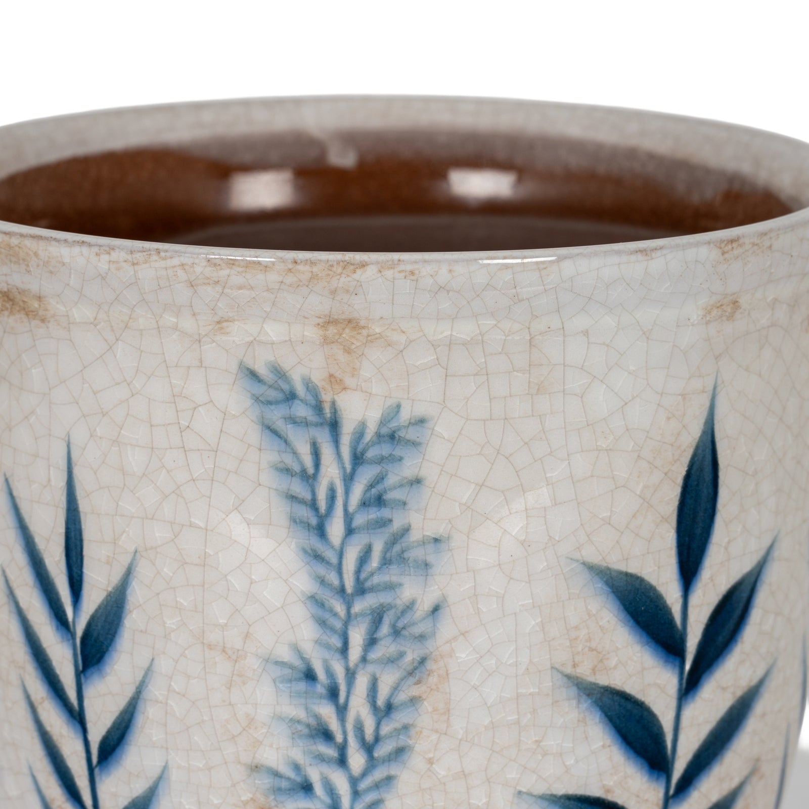 Small Blue Flora Planter Pot [cid:24724-a]
