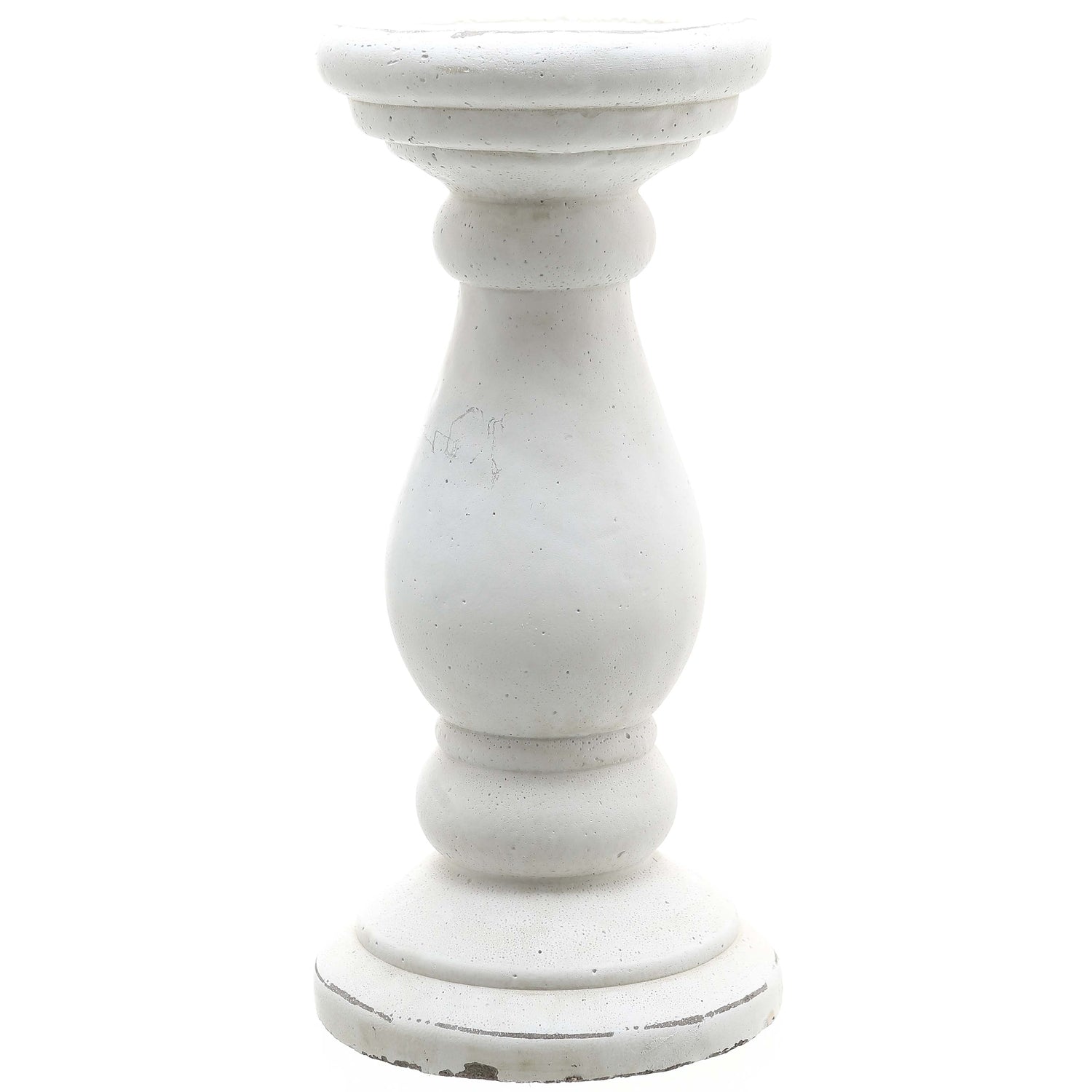 Matt White Ceramic Candle Holder_3209