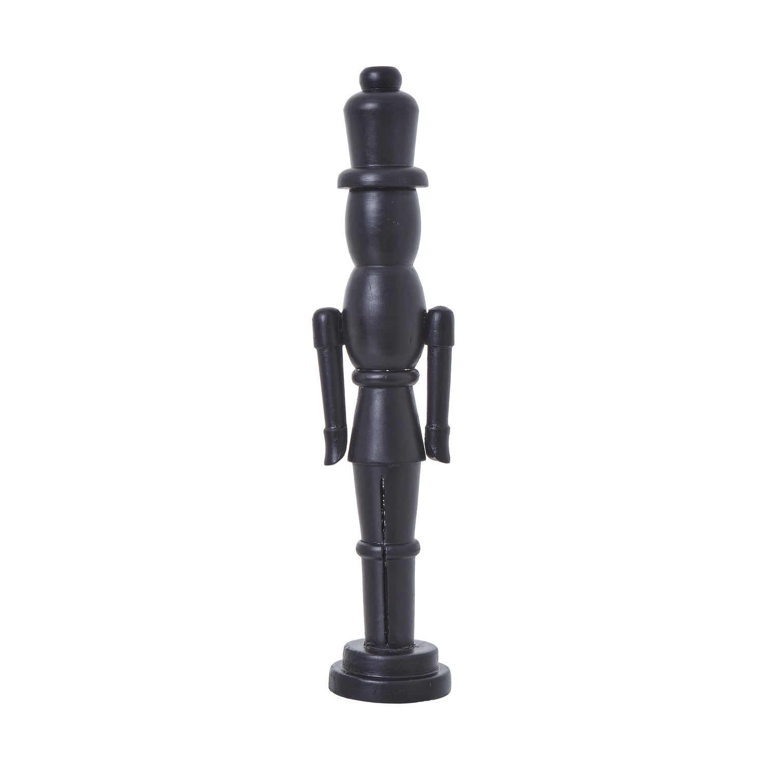Minimalist Black Wooden Nutcracker Decoration_2633