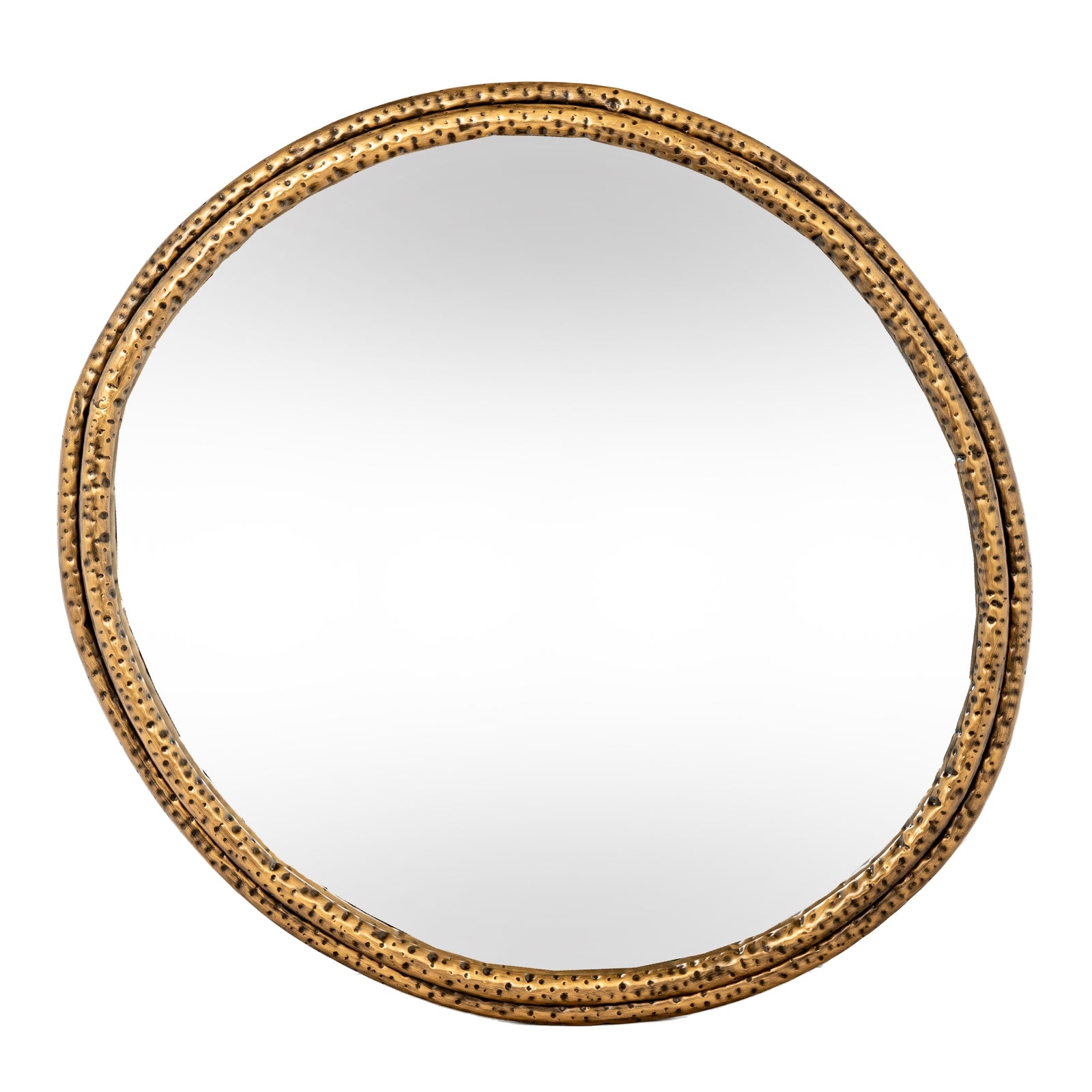 Nahla Medium Mirror With Dimpled Frame_4169