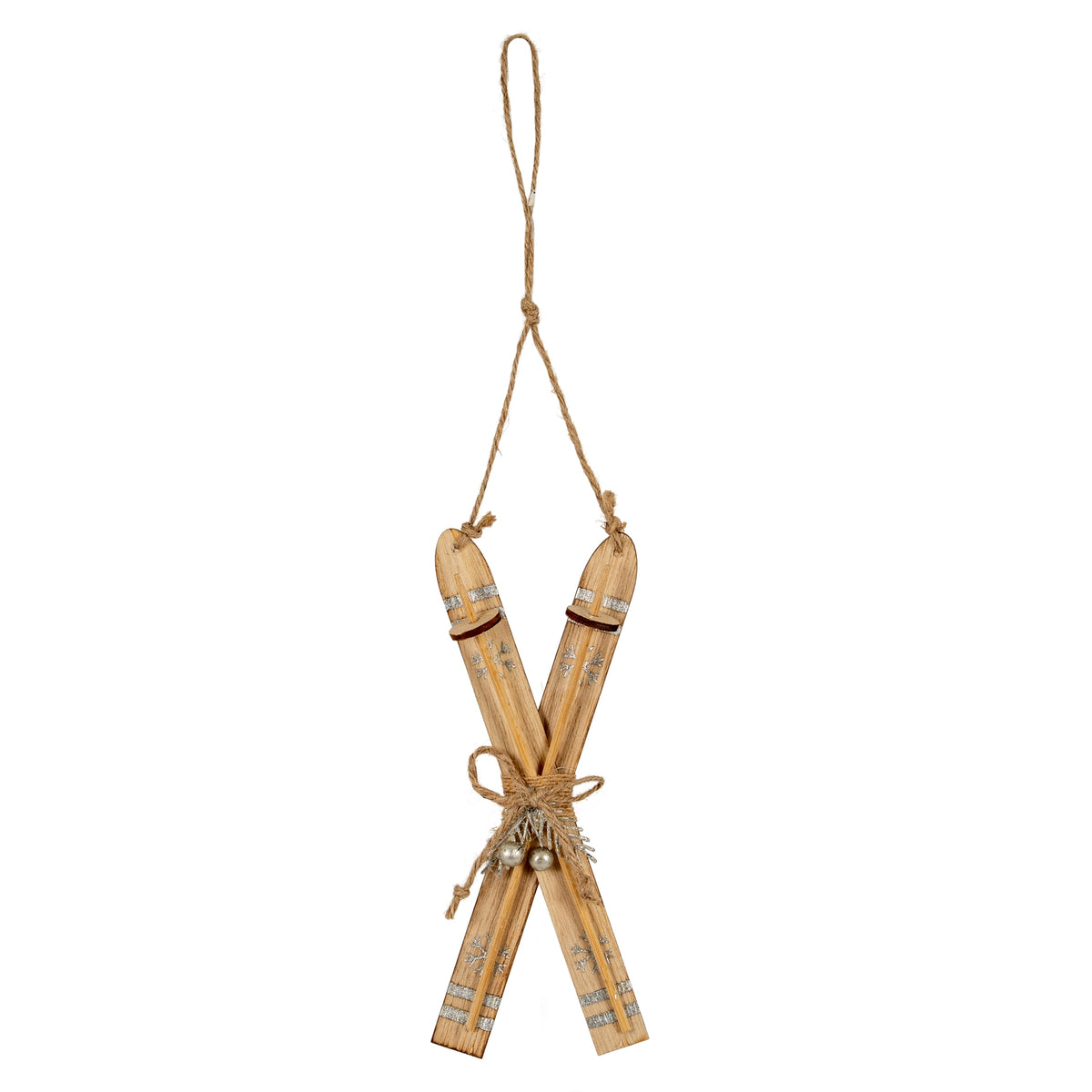 Natural Rustic Crossed Skis_2677