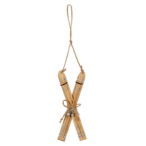 Natural Rustic Crossed Skis_2677