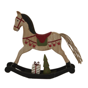 Rustic Decorated Rocking Horse_2850