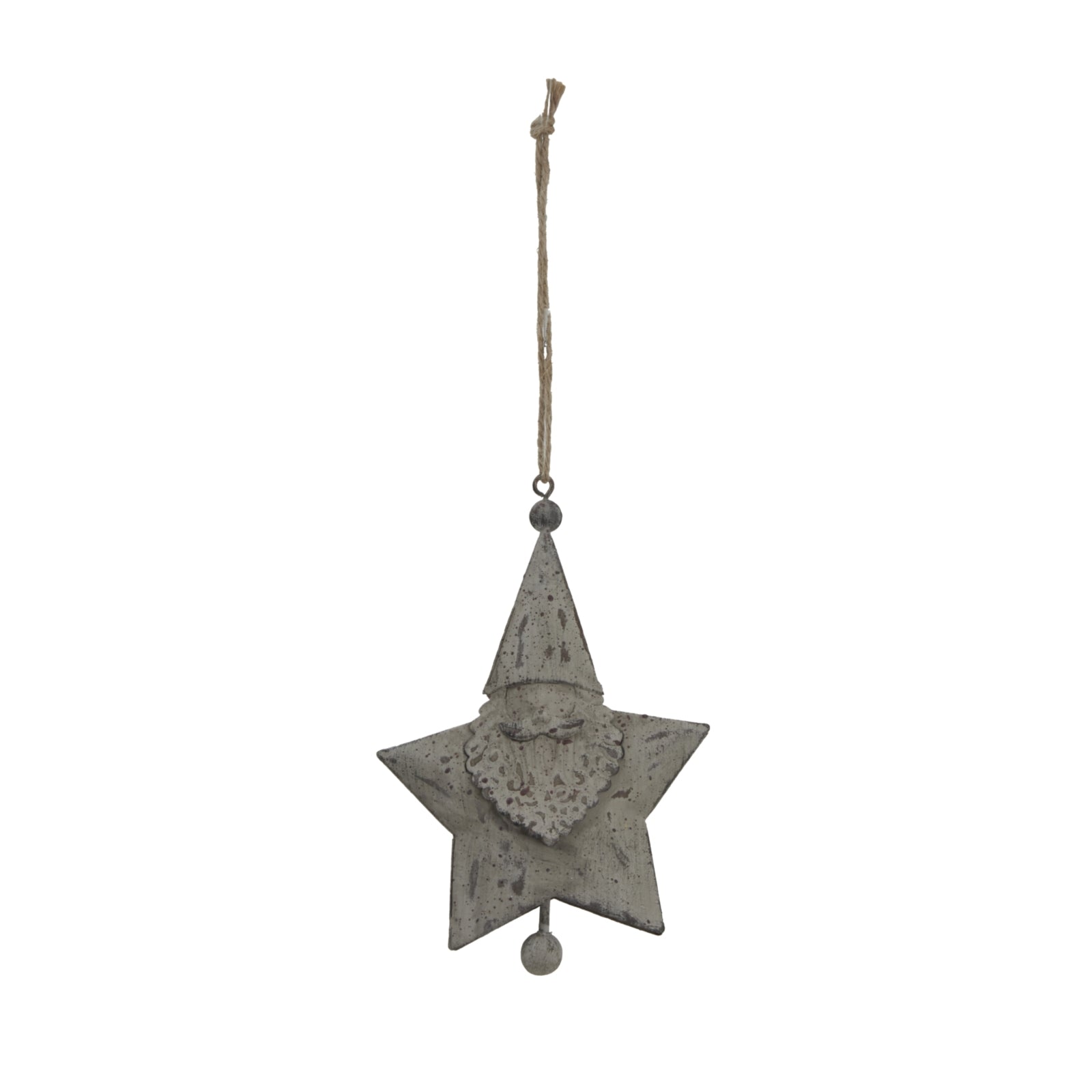 Rustic Hanging Santa Star_2869