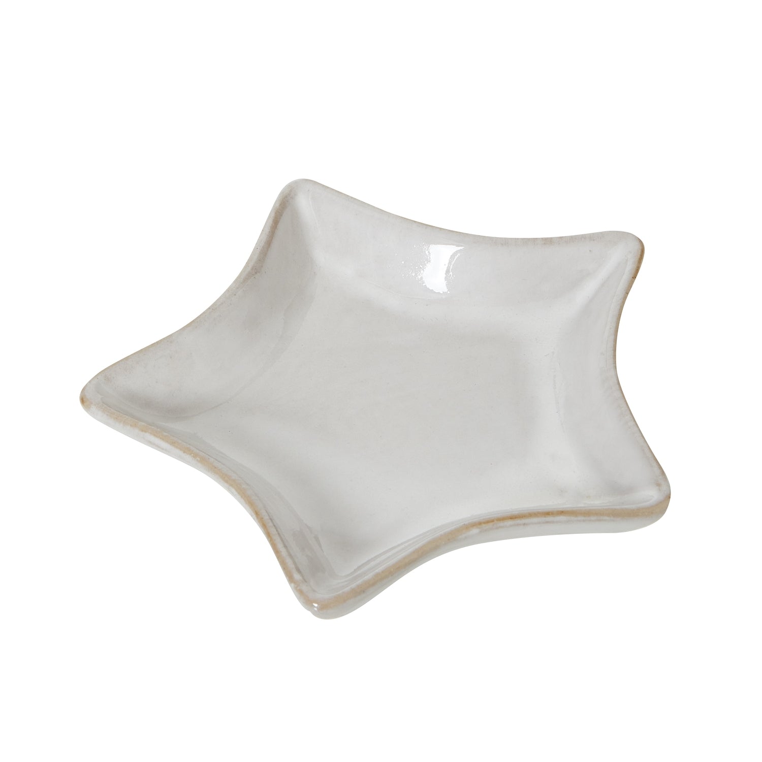 White Ceramic Star Dish_3262