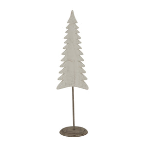 Whitewashed Tall Tree On Stand_3649
