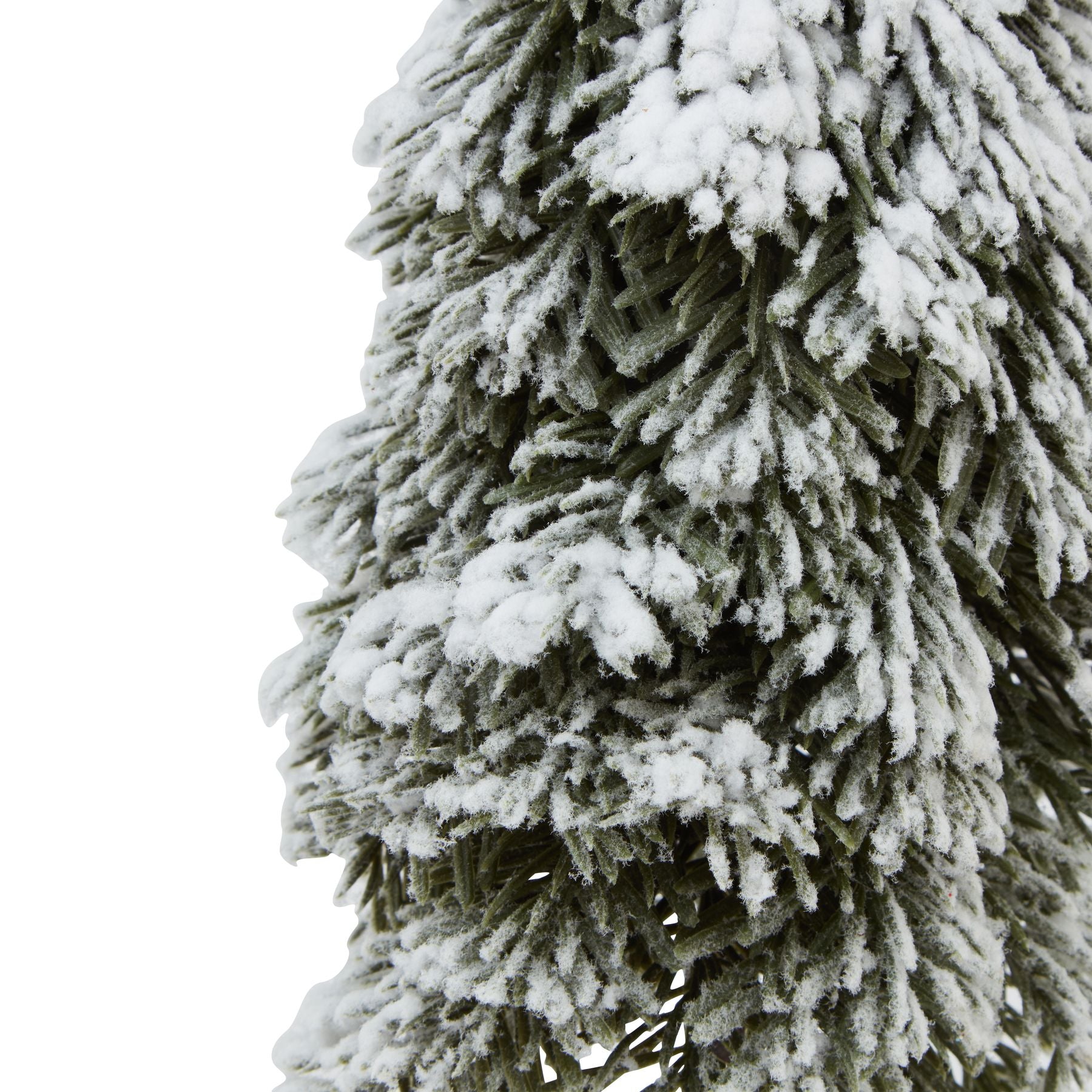 Snowy Cedar Tree On Wood Block_2567