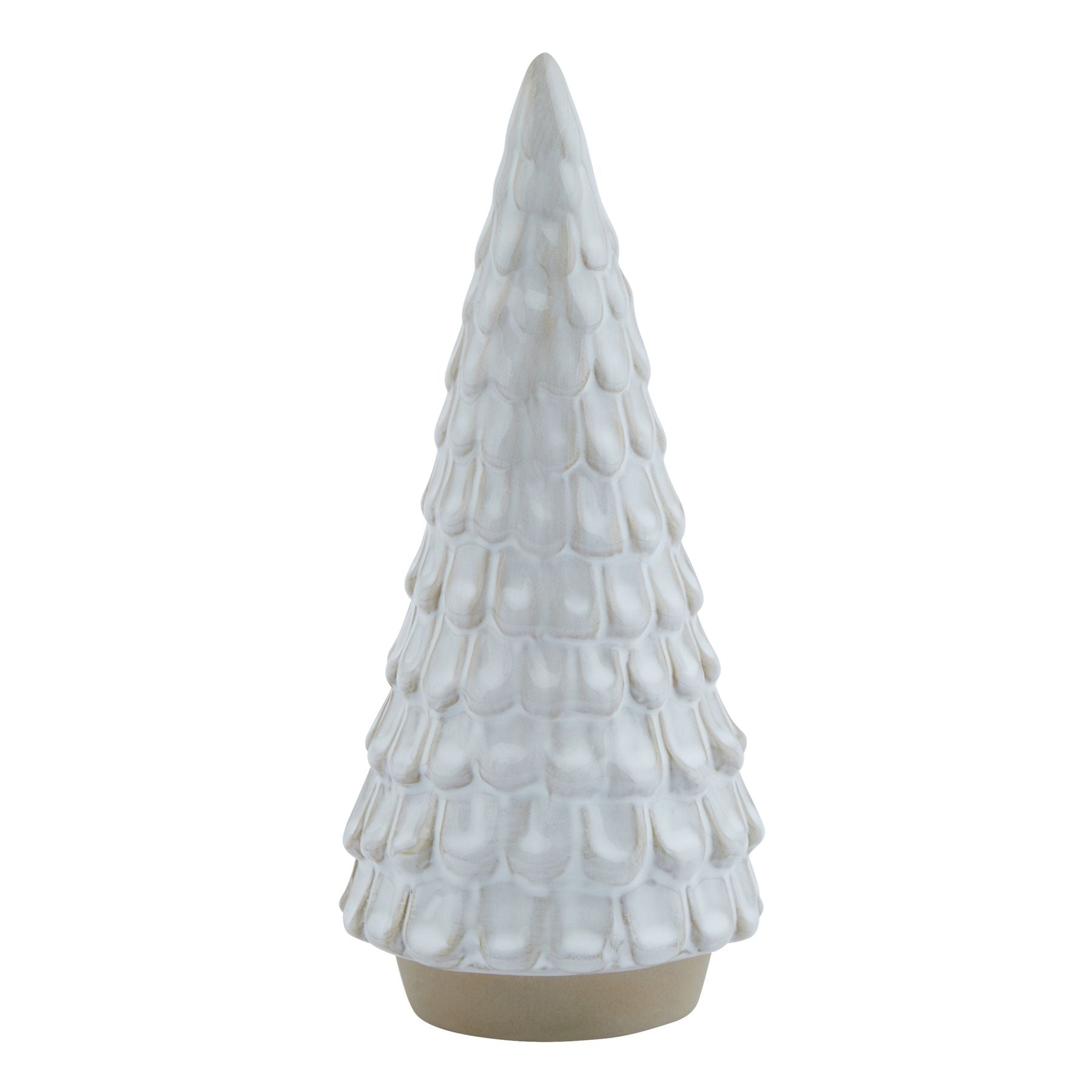 Snowy Ceramic Spruce Tree_3298