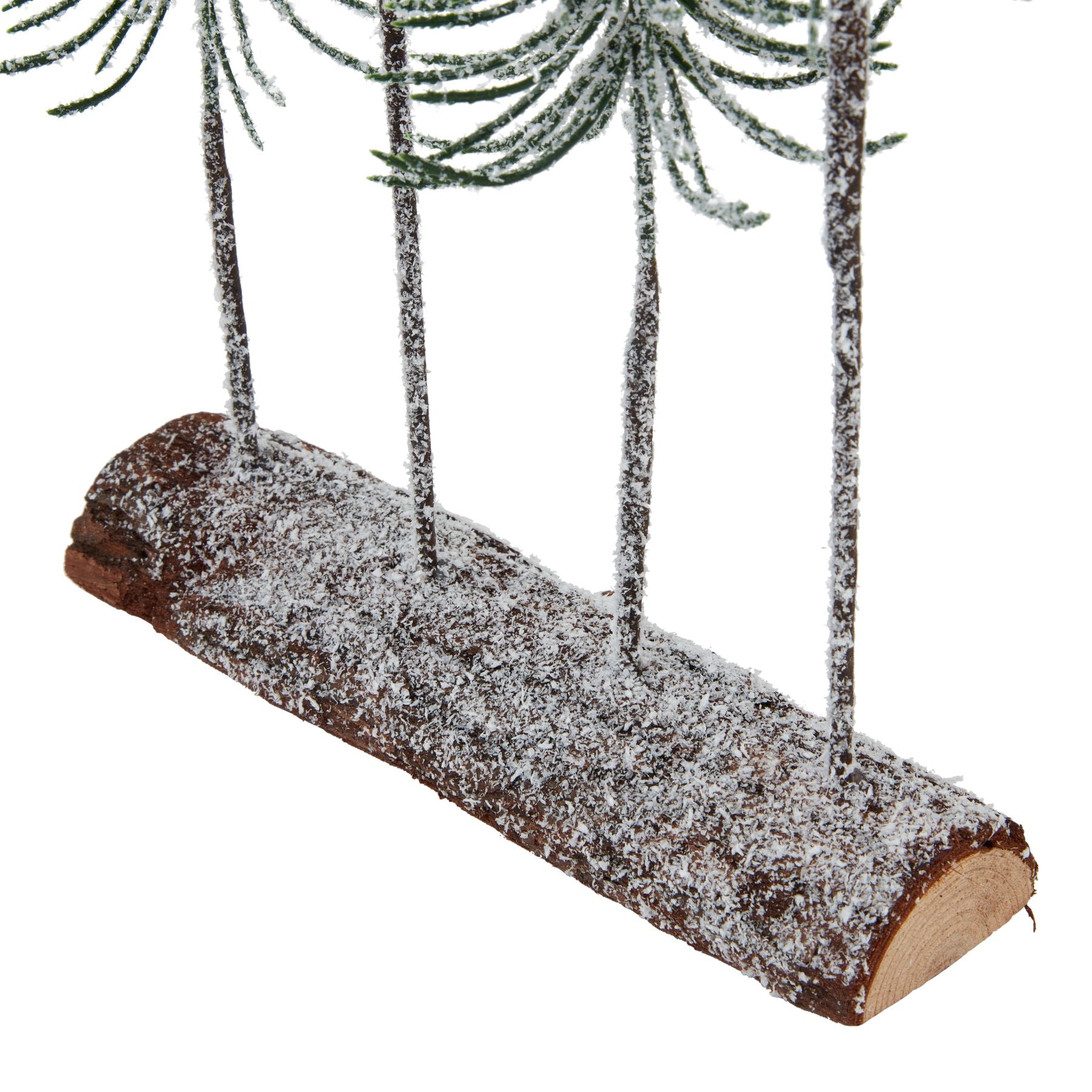 Medium Snowy Spindle Tree Quad In Wood Log [cid:23574-b]