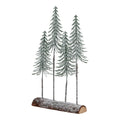Medium Snowy Spindle Tree Quad In Wood Log [cid:23574]