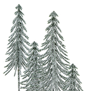 Small Snowy Spindle Tree Quad In Wood Log [cid:23565-a]