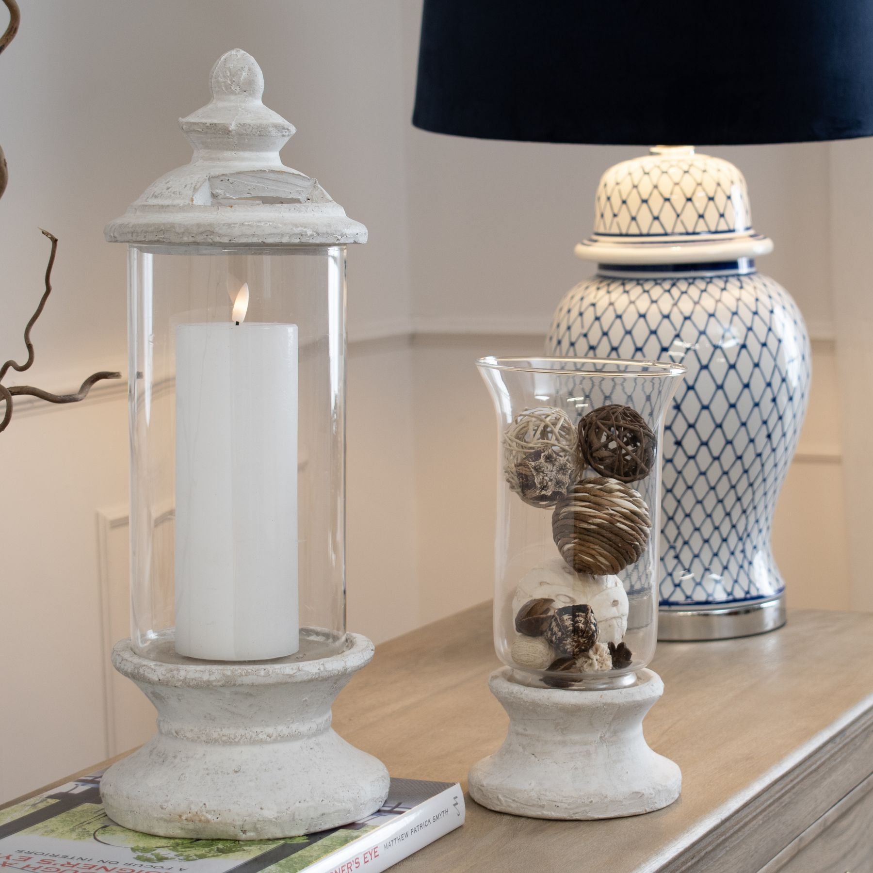Stone Based Hurricane Lantern_3335