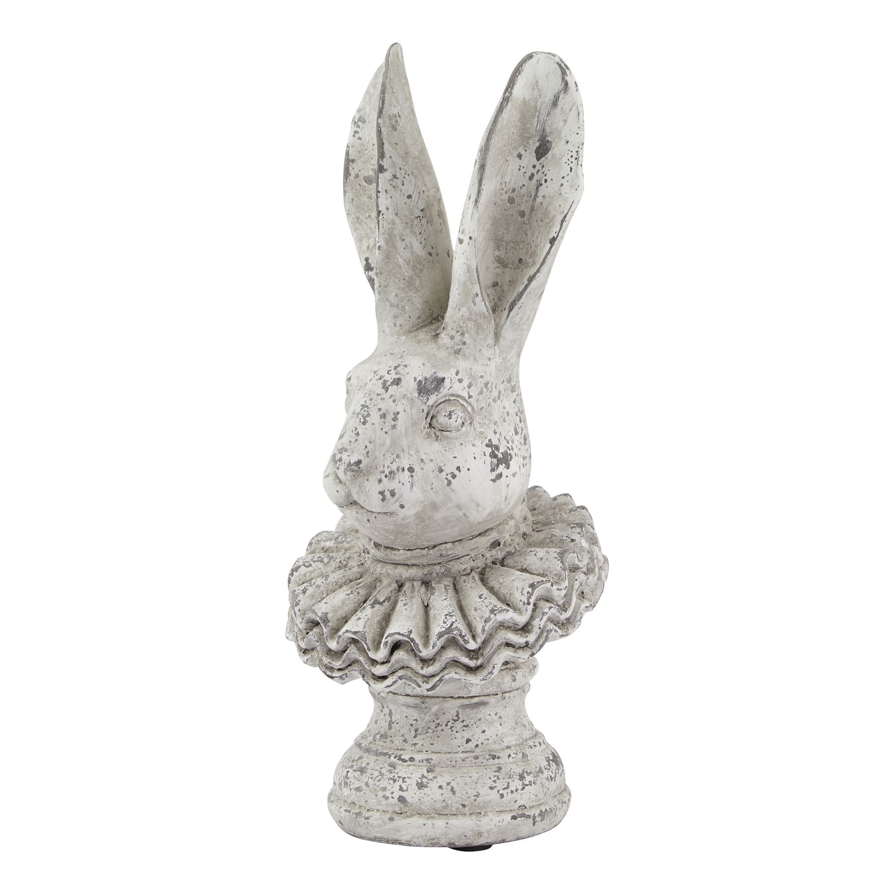 Stone Effect Ruffle Hare Ornament_3350