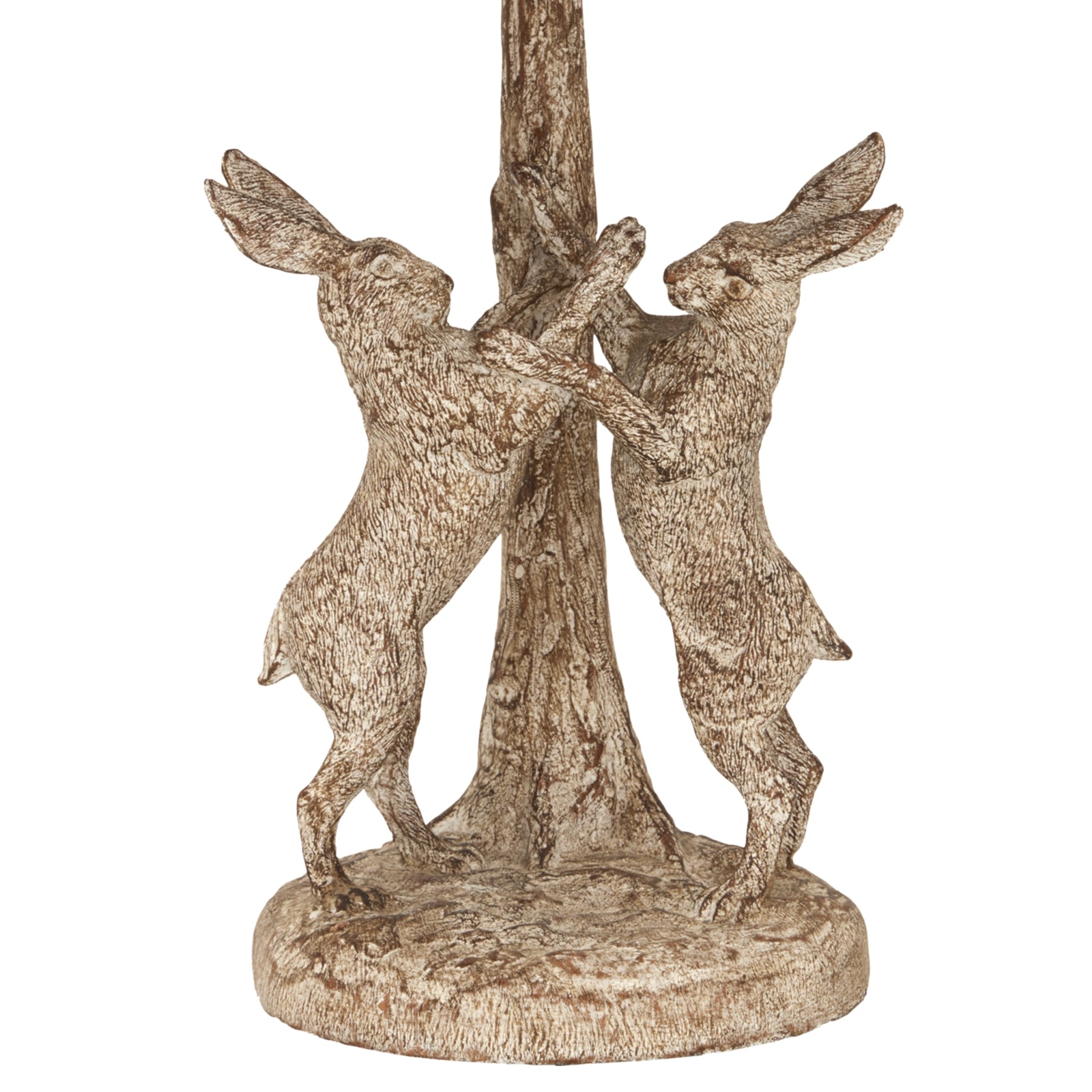 Stonewashed Marching Hares Lamp With Linen Shade_1117
