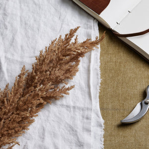 Taupe Faux Dried Pampas Grass Stem_5599