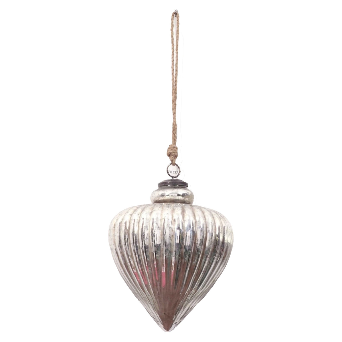 The Noel Collection Antique Silver Large Vallupe Bauble_3411