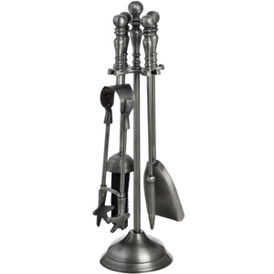 Traditional Companion Set In Antique Pewter_4346
