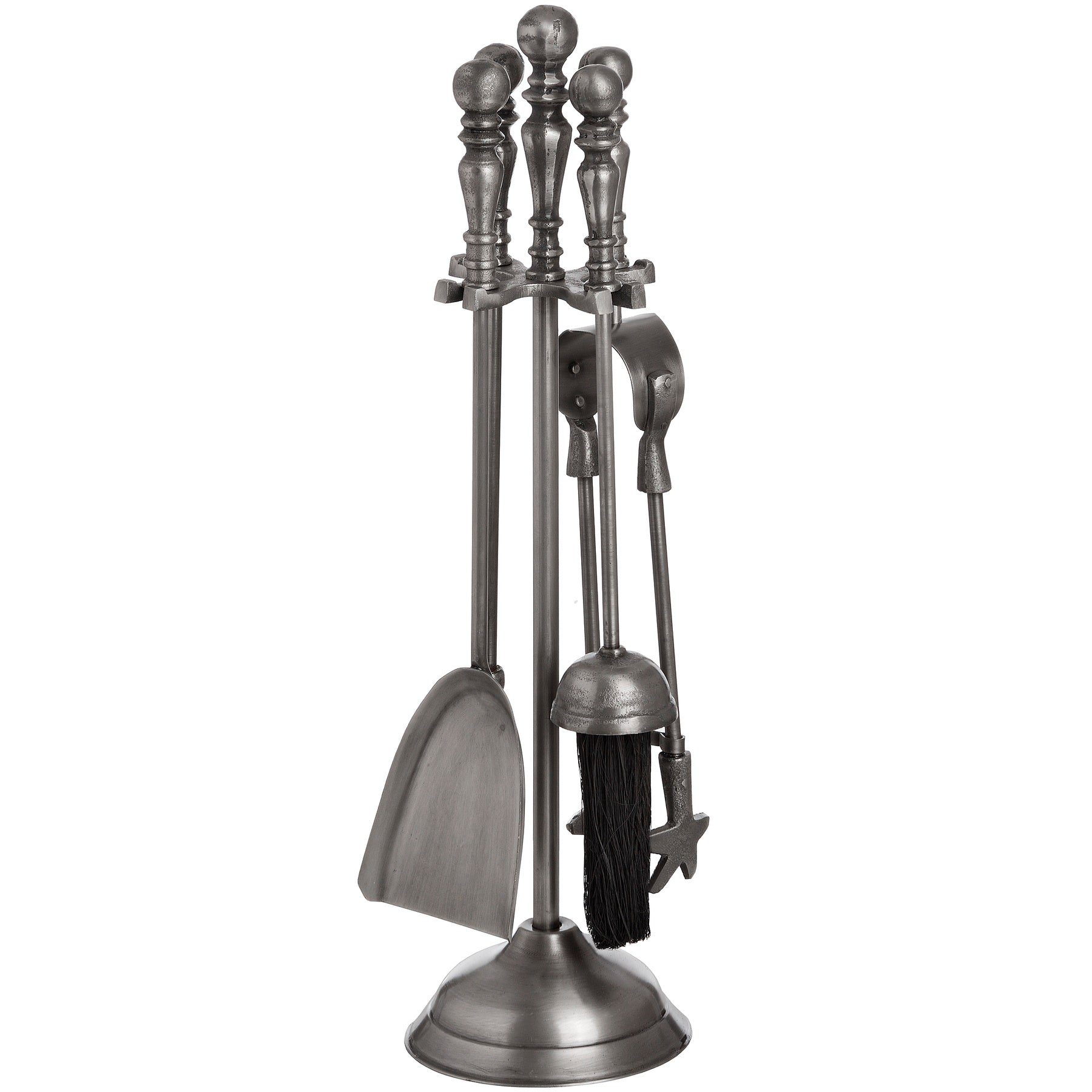 Traditional Companion Set In Antique Pewter_4347