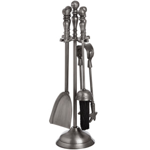 Traditional Companion Set In Antique Pewter_4347