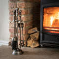 Traditional Companion Set In Antique Pewter_4348