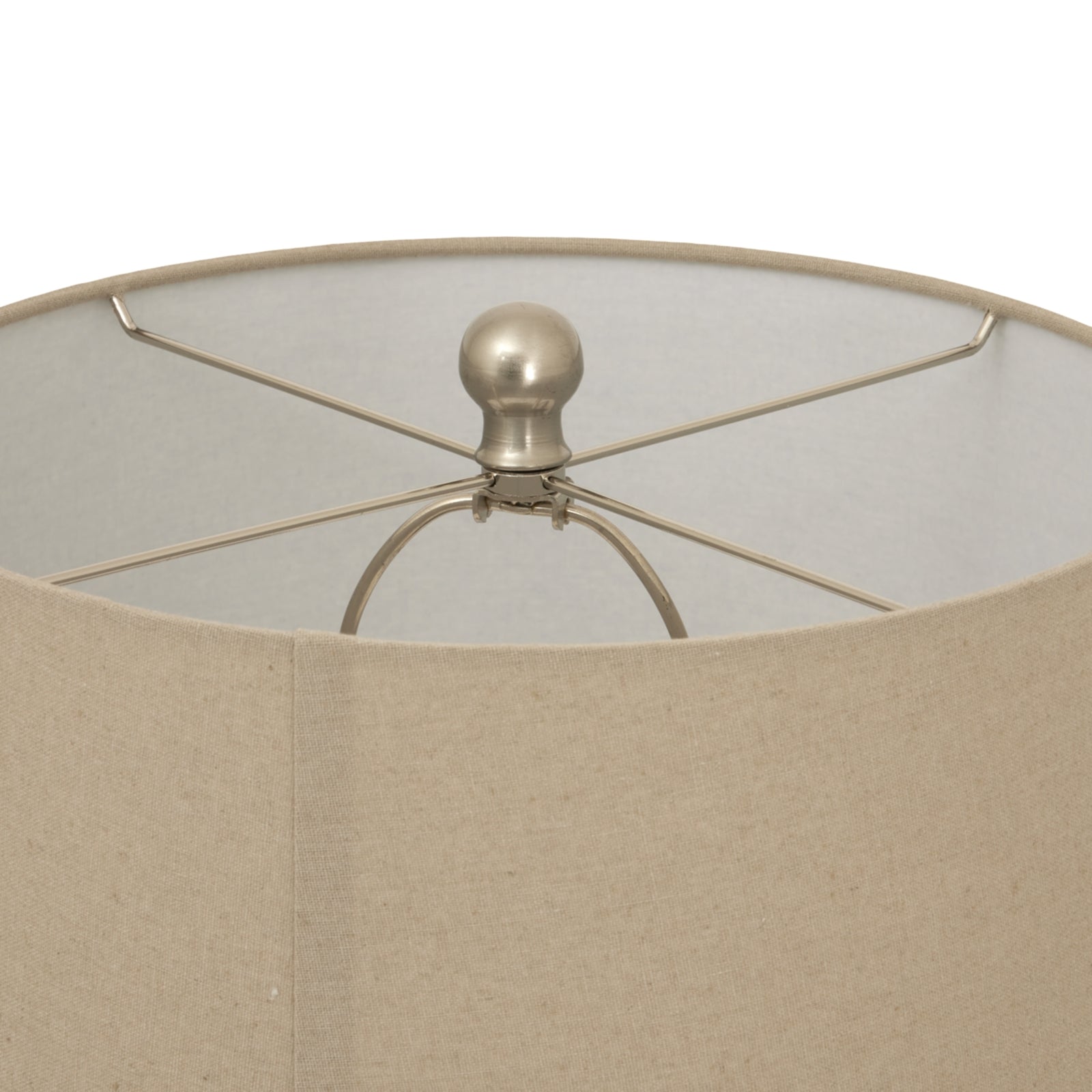 Twill Weave Ceramic Table Lamp With Linen Shade_1149
