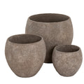 Umber Pot Belly Set Of 3 Planters_3484
