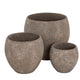 Umber Pot Belly Set Of 3 Planters_3484