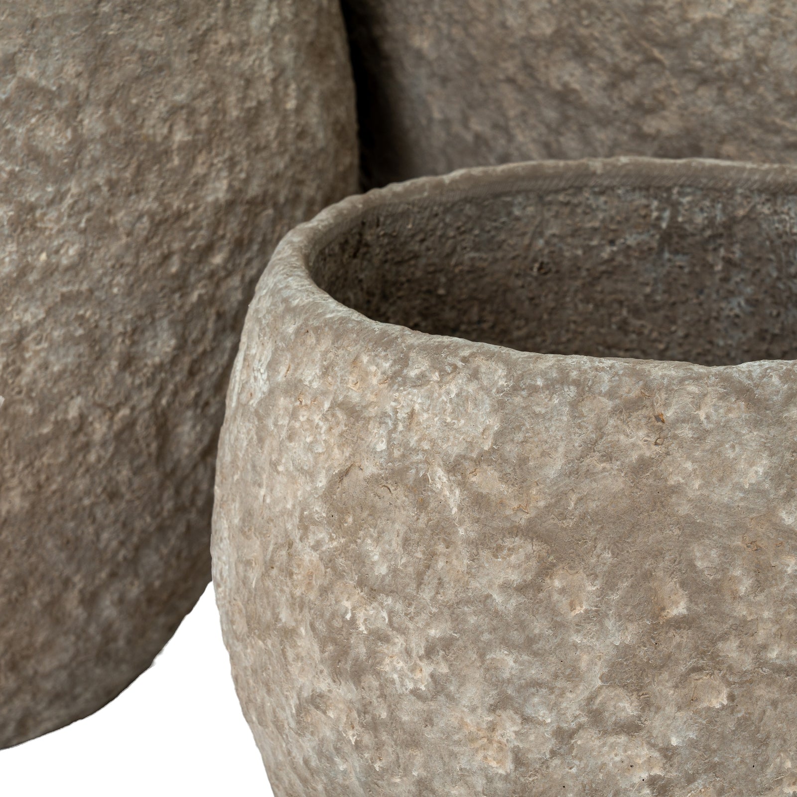 Umber Pot Belly Set Of 3 Planters_3486