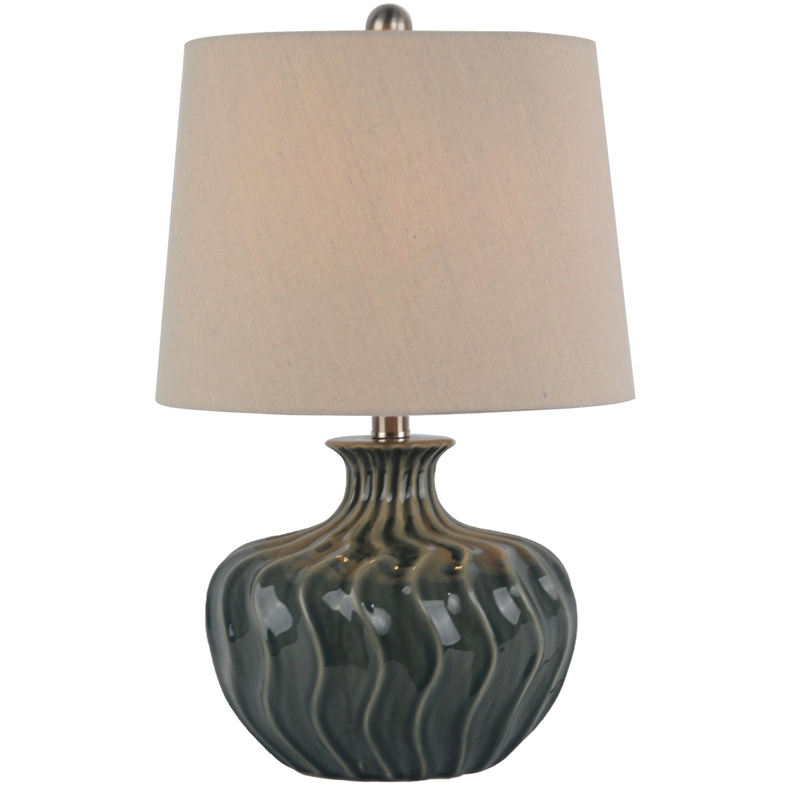 Veyla Ceramic Table Lamp With Linen Shade_1156