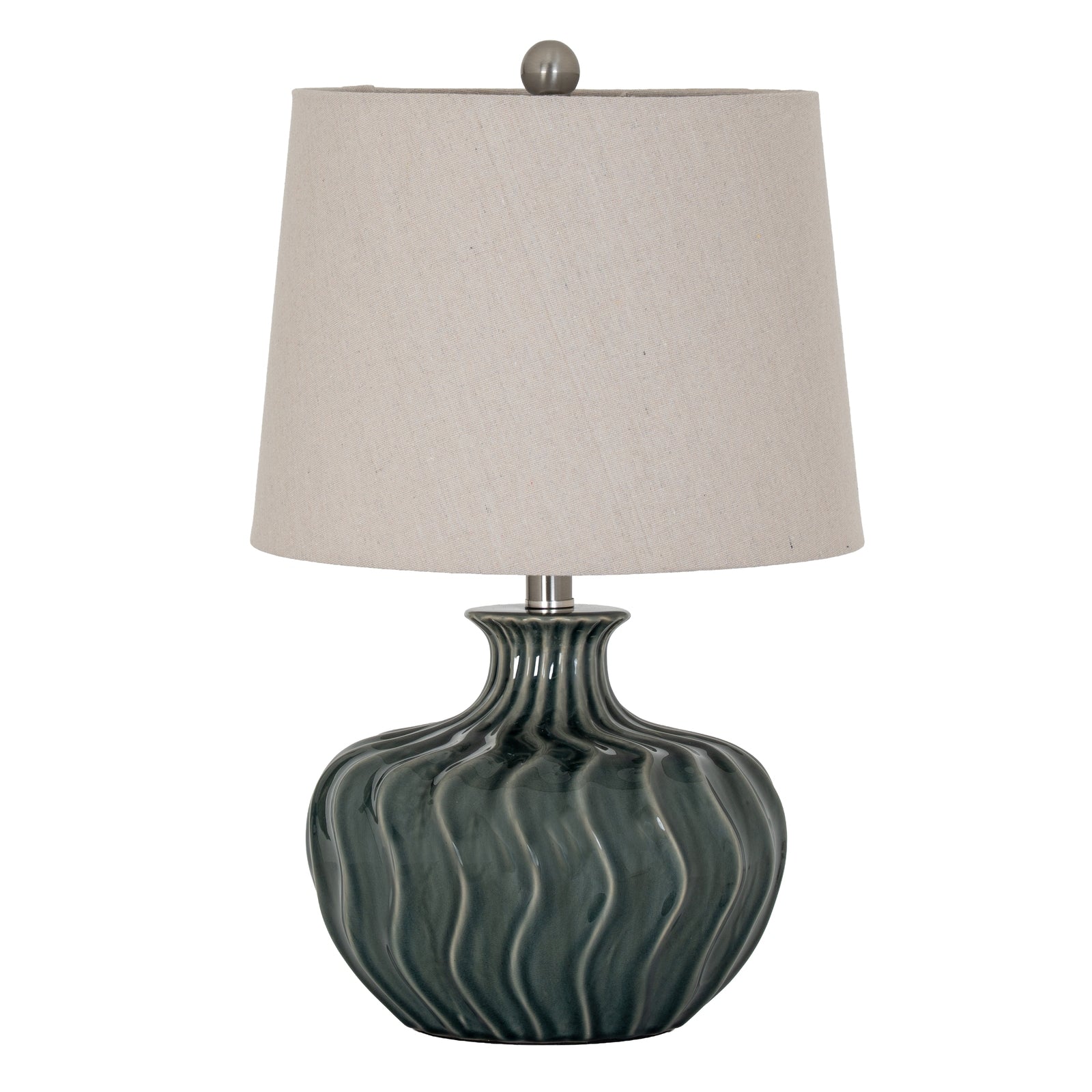 Veyla Ceramic Table Lamp With Linen Shade_1157