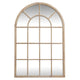 Washed Wood Arched Window Mirror_4192
