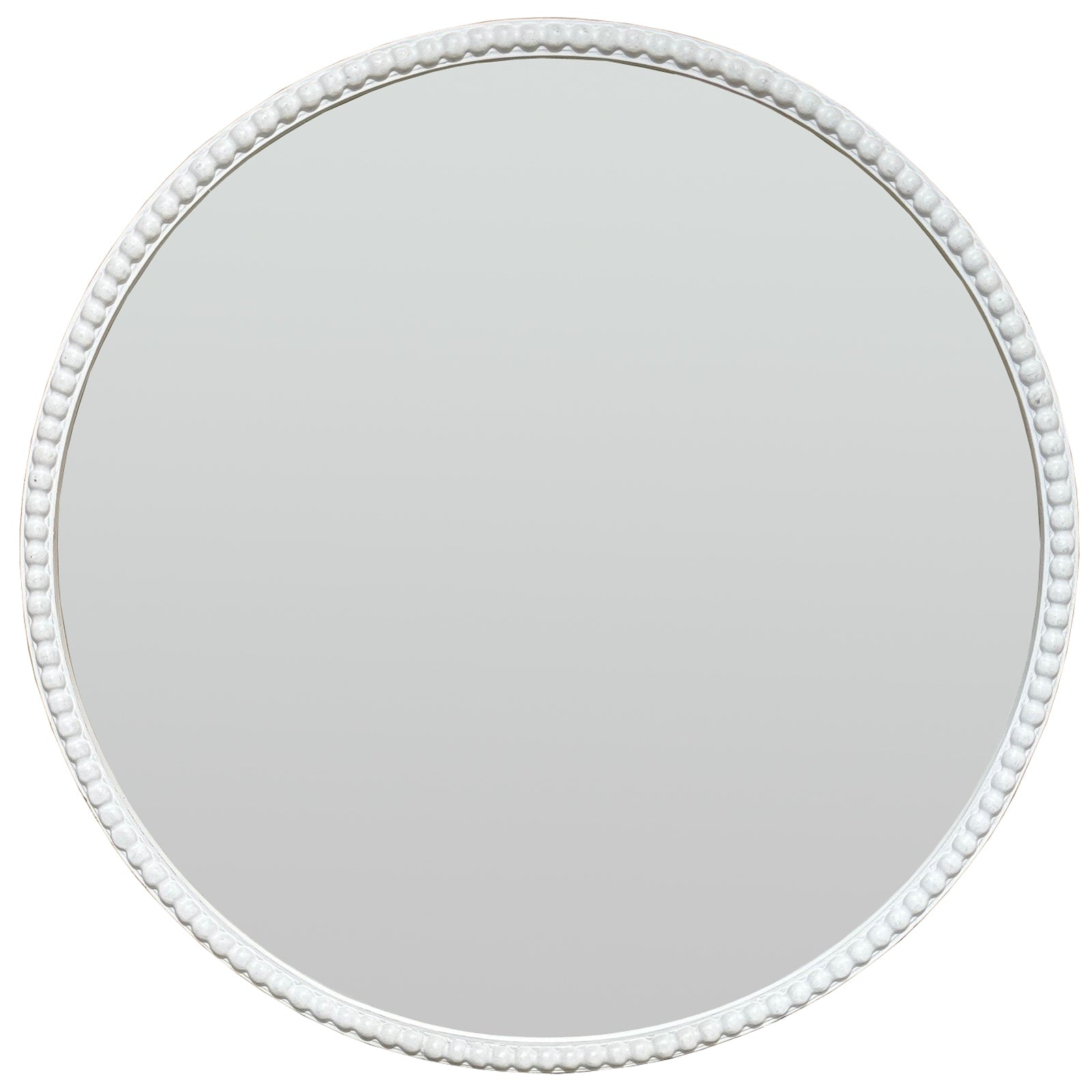 Washed Wood Framed Beaded Mirror_4197