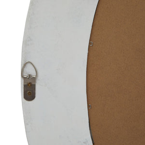 Washed Wood Round Framed Mirror_4228