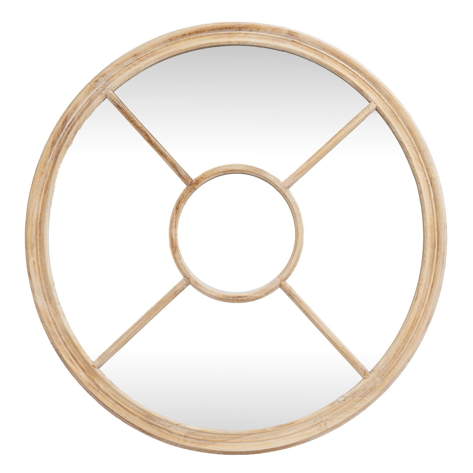 Washed Wood Round Window Mirror_4229