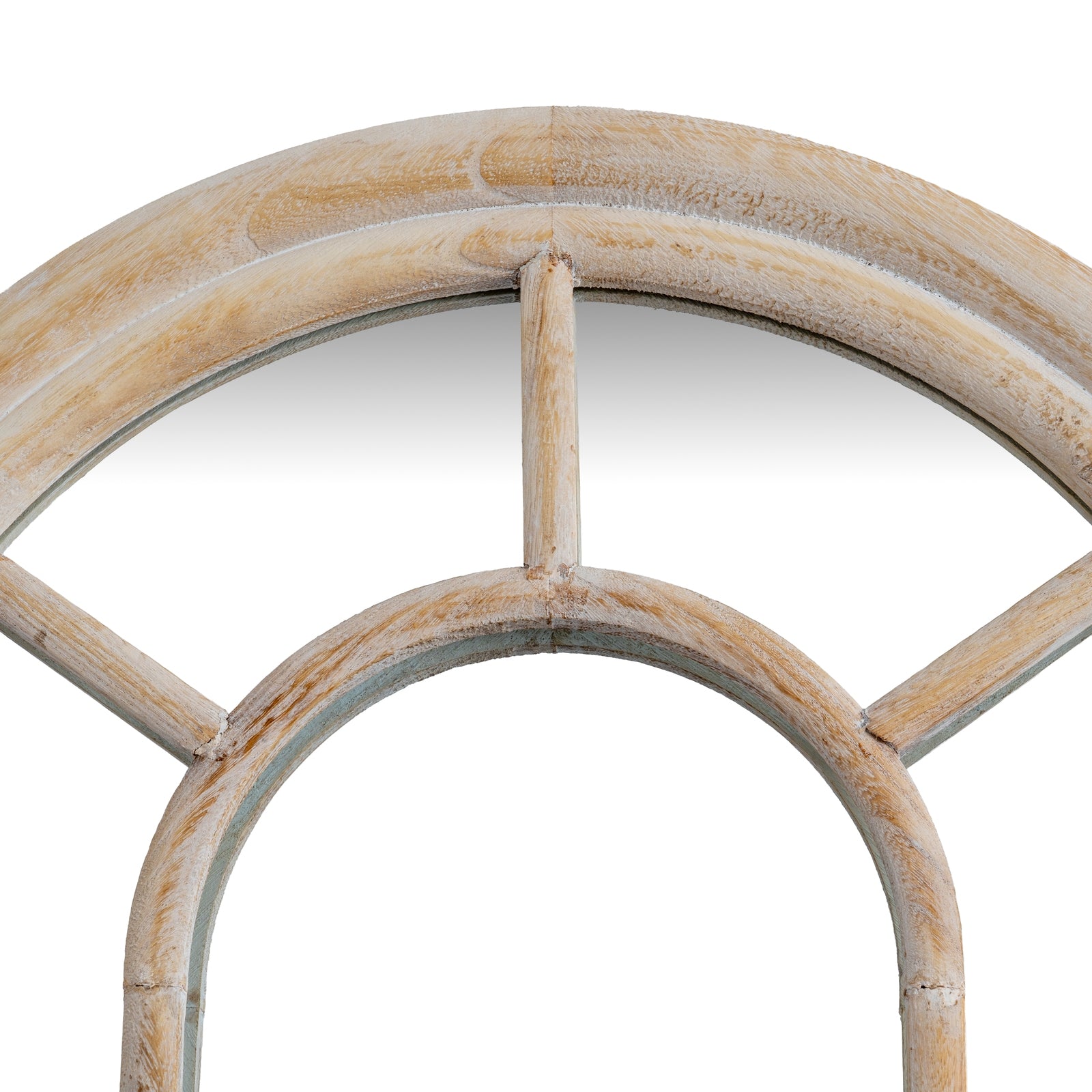 Washed Wood Tall Arched Window Mirror_4234