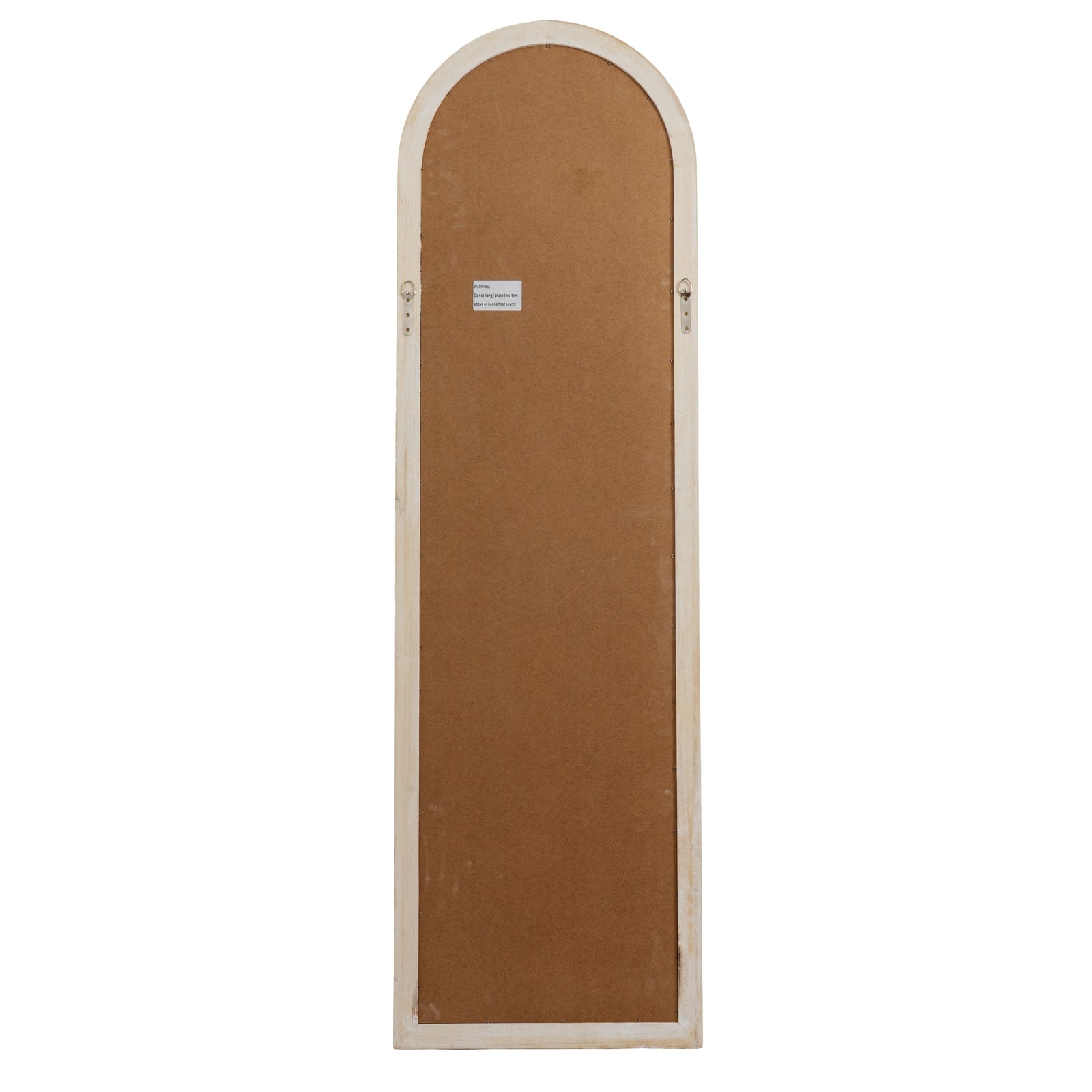 Washed Wood Tall Arched Window Mirror_4236