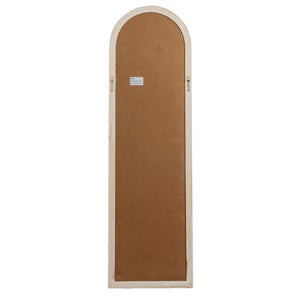 Washed Wood Tall Arched Window Mirror_4236