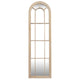Washed Wood Tall Arched Window Mirror_4233