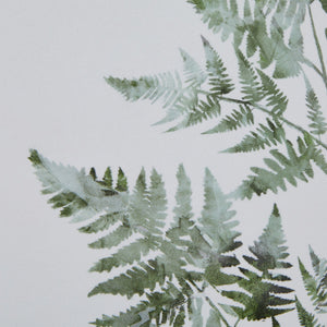Watercolour Bracken Fern In Washed Wood Frame_3934