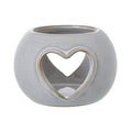White Ceramic Heart Cut-Out Round Tealight Holder_3520